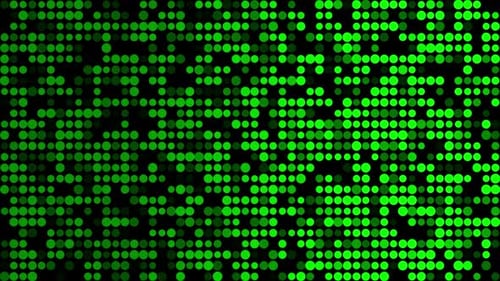 Abstract dot glitter green binary digital code