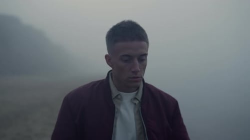 Upset Man Enjoying Sea Landscape at Sunrise