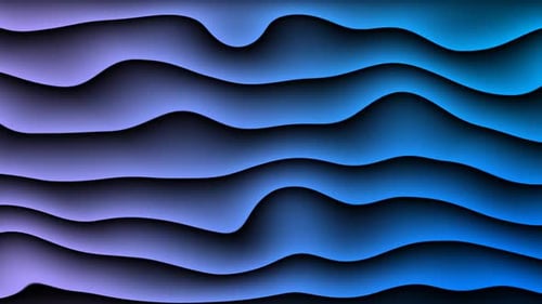 Abstract Animated Wavy Gradient Lines Flowing Background Loop