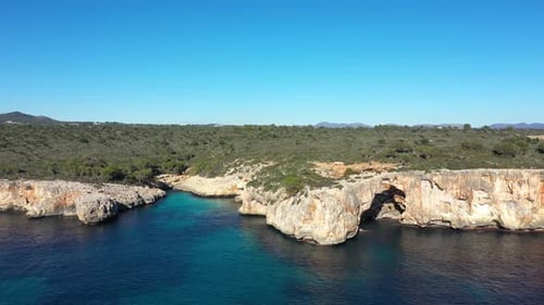 The Cala Varques lagoon in Mallorca