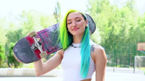 Skaters at the skatepark