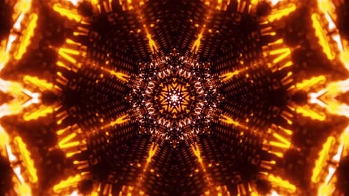 Orange Neon Motion Background Vj Loop