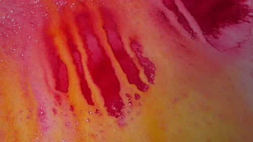 Abstract Watercolor Texture with Red and Orange Swirls