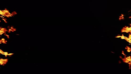 Fire Frame Nachtverkauf Black Friday Flame Glow Dark