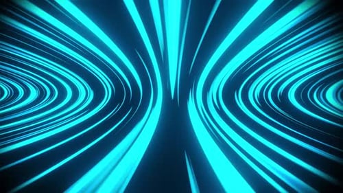 Abstract Glowing Blue Speed Lines Loop Background