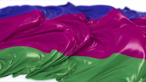 Abstract Waving Fabric Background Animation Loop