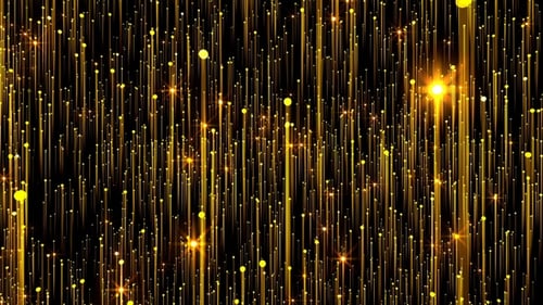 Golden Particles Uplight Background Loop for Events