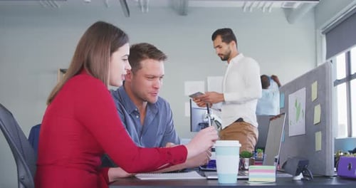 Business people working in modern office