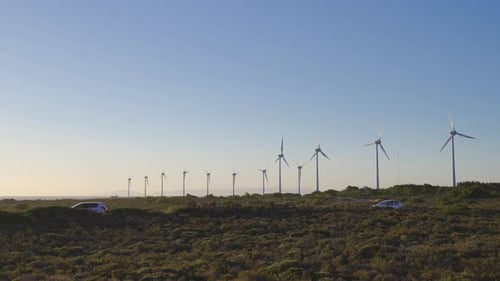Windkraftanlage.
