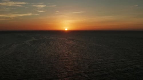 Cloudy Sky Over the Sea During Sunset