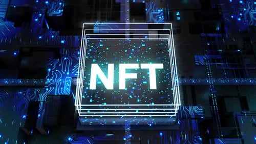 Digital Abstract Board Background Nft