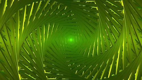 Abstract Rotating Hexagon Tunnel Loop Background Animation