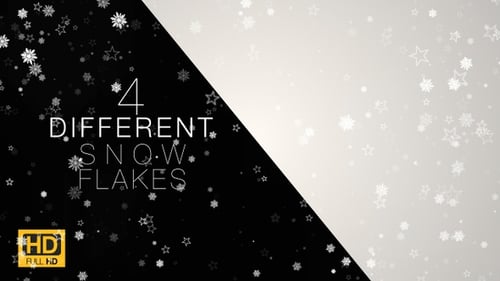 Falling Snowflakes and Star Winter Overlays