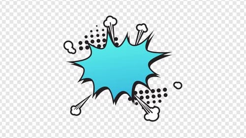 Blaue Comic-Burst-Bubble-Callout-Text-