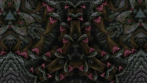 Boucle abstraite Green Cobras