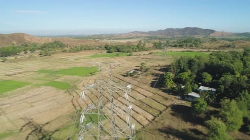 Hochspannungs-Stromleitung. Philippinen, Luzon