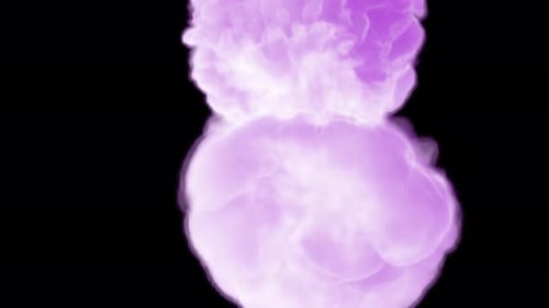 Abstract Rising Purple Smoke Fluid Effect