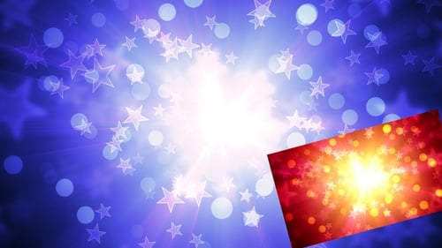 Sparkling Stars and Bokeh Lights Abstract Celebration Loop