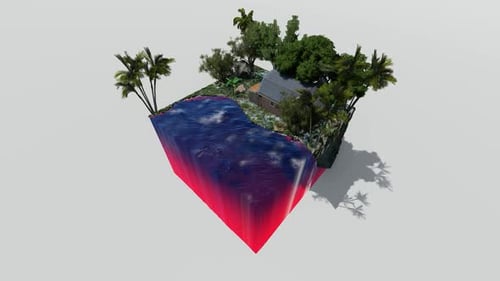 Isometric seafront