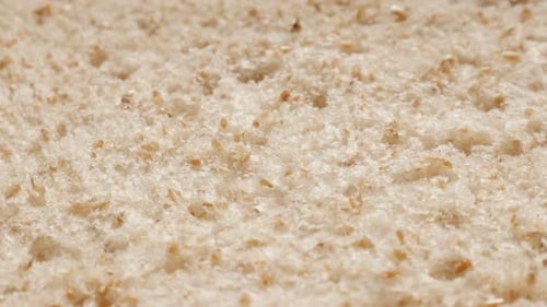 Extreme Close Up of Porous Bread Texture