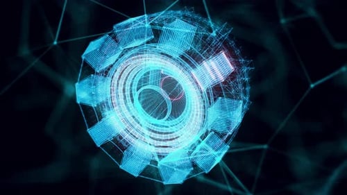 Arc Reactor Hologram Close Up 4k