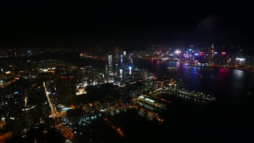 Wunderschönes Gebäude und Architektur rund um die Skyline von Hongkong