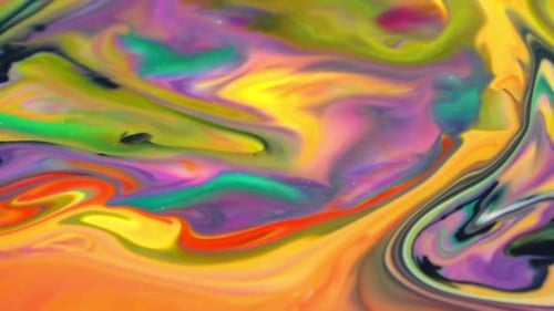 Abstract Colorful Invert Paint Bubbles Galactic Exploding Texture