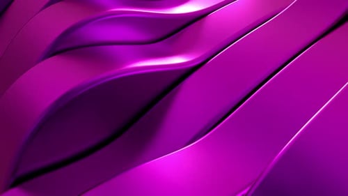 Fluid Metallic Ribbons Abstract Motion Background Loop