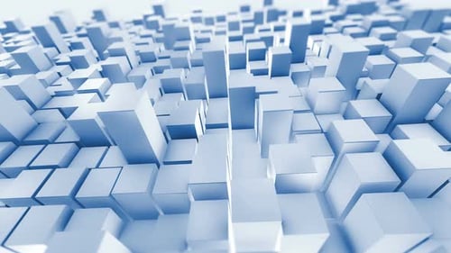 Geometric Cube Shape 4K abstract background