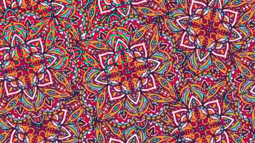 Vibrant Artistic Pattern Seamless Loop Background