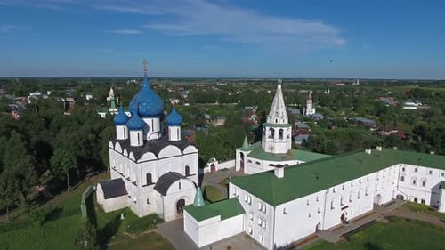 Aerial View on Kremlin in Suzdal, Russia