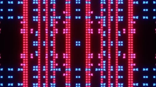 VJ Loop Animation of Pixel Mosaic Ver06