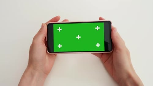 Green Screen Mock-up Chroma Key smartphone