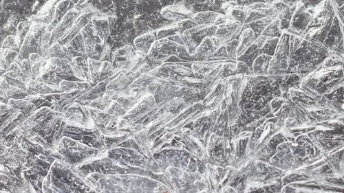 Delicate Ice Crystals Forming in the Winter