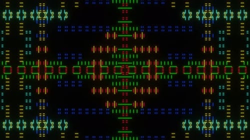 Abstract Flickering Mosaic Background VJ Loo