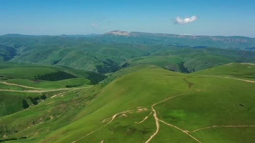 Mountain Landscape with Green Hills