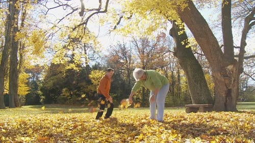 Seniors Playing Like Children