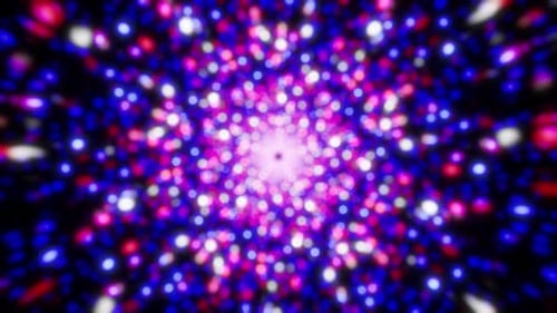 Neon Bokeh Tunnel Loop Background