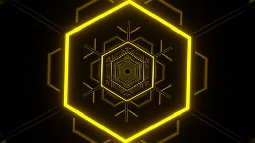 Hexágono intermitente Vj Loop 02