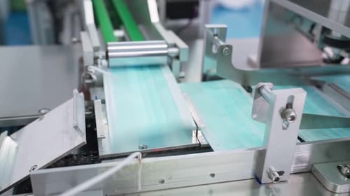 Face Mask Production Line in Modern Factory