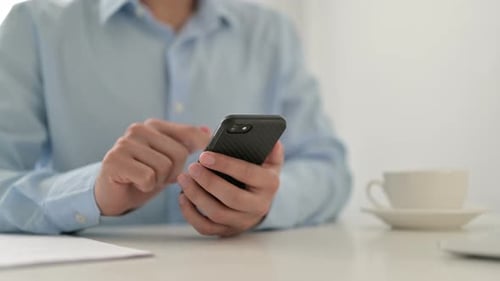 Verwenden von Smartphone, Textnachrichten