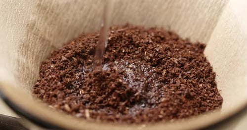 Making drip coffee