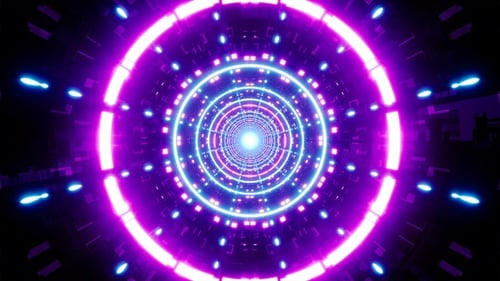 Shining Neon Lights Seamless Loop