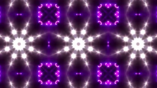 VJ Kaleidoskoplampe mit blinkendem lila Licht 4K Loop 03