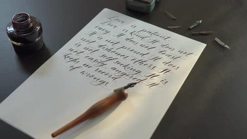 Calligraphy with Elegant Writing and Classic Style