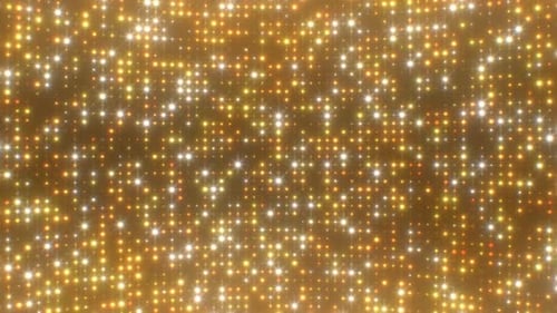 Particules dorées brillantes de belles lumières scintillantes clignotantes