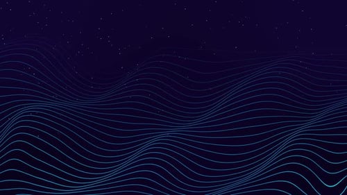 Fundo abstrato de tecnologia digital de ondas de partículas