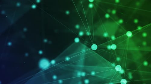 4K Network technology and plexus background(loopable)