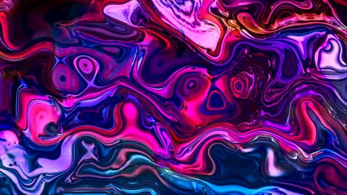 Vibrant Abstract Fluid Paint Swirl Background Animation