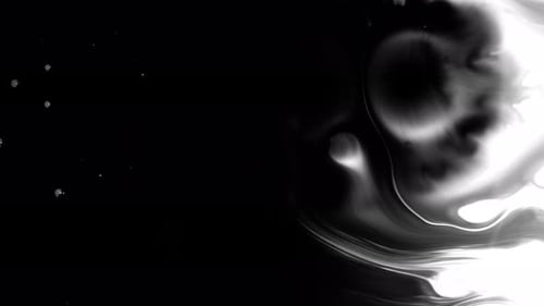 Black Ink Drops In Water